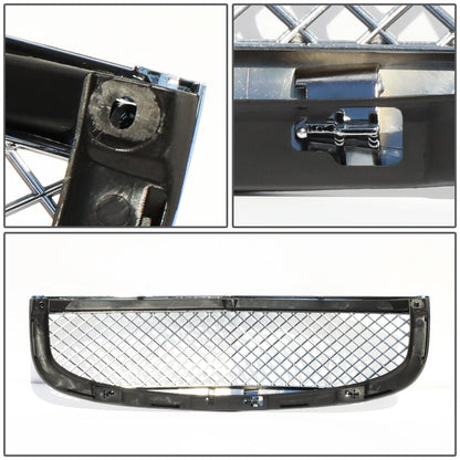 06-11 Chevy HHR Non SS Models Front Grille - Badgeless Diamond Mesh - Chrome