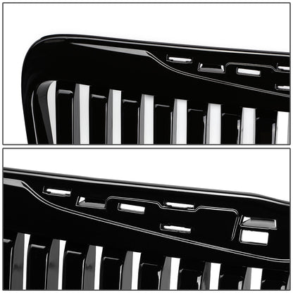 11-14 Chrysler 300 Front Grille - Vertical Fence Style - Black