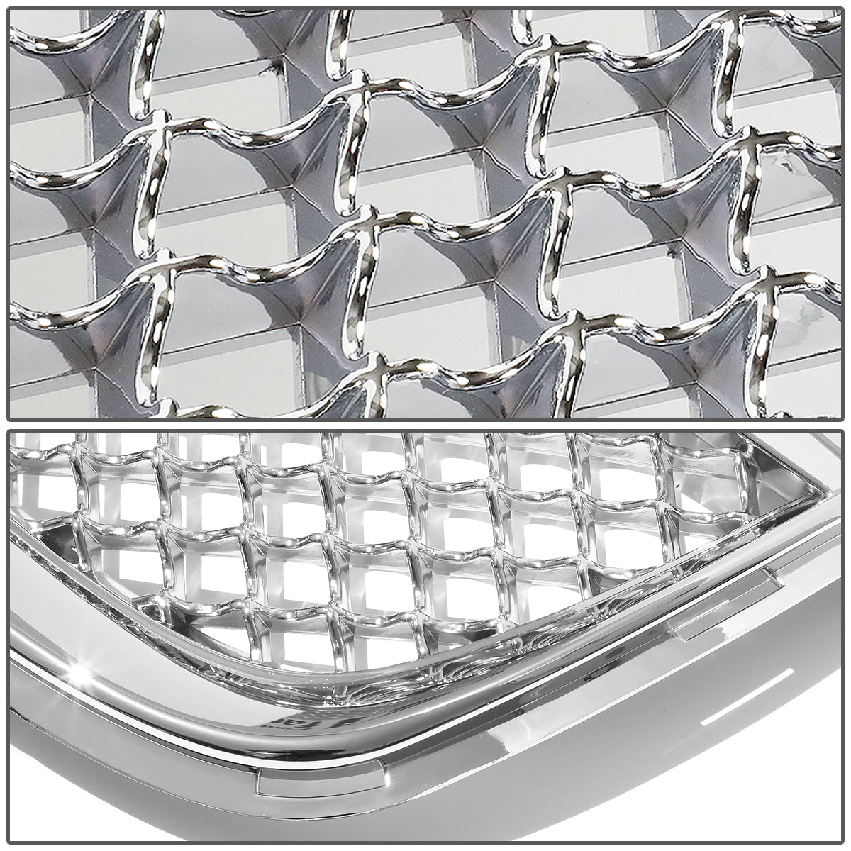 99-04 Chrysler 300M Front Grille - Diamond Mesh - Chrome