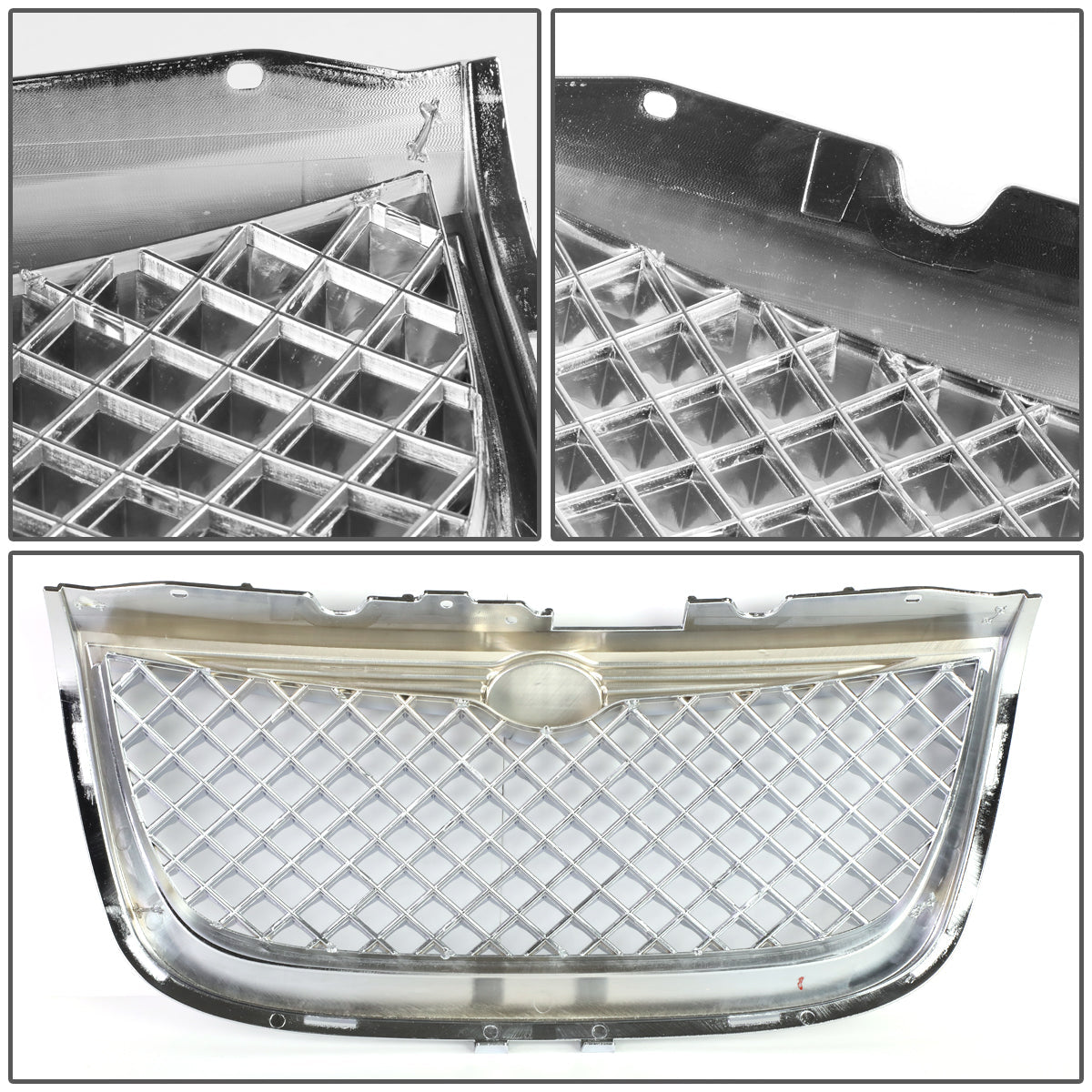 99-04 Chrysler 300M Front Grille - Diamond Mesh - Chrome