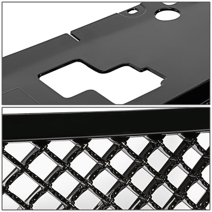 08-10 Dodge Avenger Front Grille - Badgeless Diamond Mesh - Black