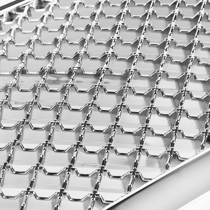 05-08 Dodge Magnum LX Front Grille - Badgeless Diamond Mesh - Chrome