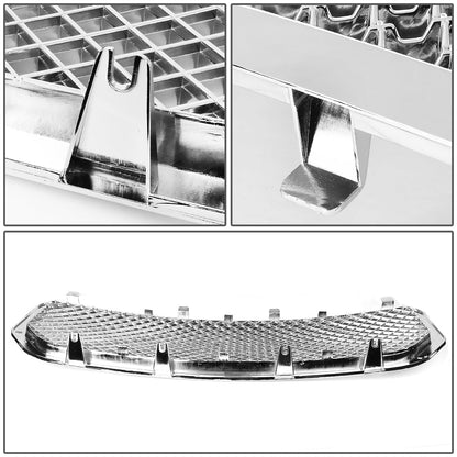 05-08 Dodge Magnum LX Front Grille - Badgeless Diamond Mesh - Chrome