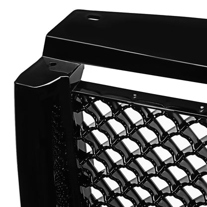 07-10 Ford Explorer Sport Trac Front Grille - Badgeless Diamond Mesh - Black