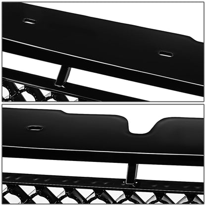 07-10 Ford Explorer Sport Trac Front Grille - Badgeless Diamond Mesh - Black