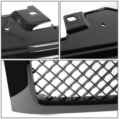07-13 Chevy Silverado 1500 Front Grille - Badgeless Polished Black