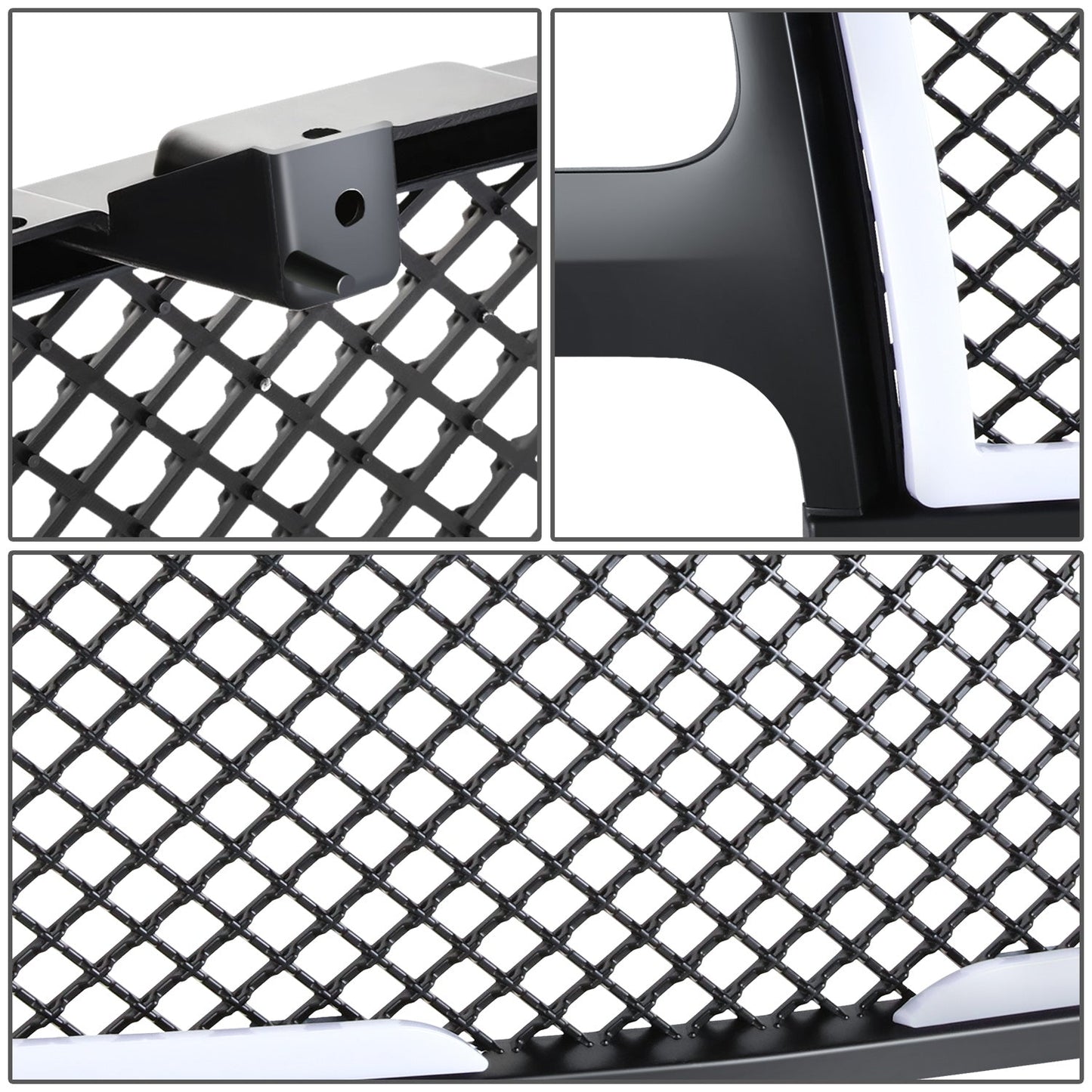 99-02 Chevy Silverado 00-06 Suburban Tahoe LED DRL Front Grille - Honeycomb Mesh