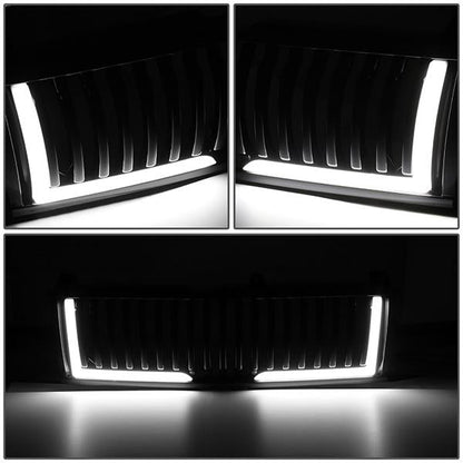 99-02 Chevy Silverado 1500 2500 LD 00-06 Tahoe LED DRL Front Grille - Badgeless Vertical