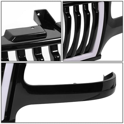 99-02 Chevy Silverado 1500 2500 LD 00-06 Tahoe LED DRL Front Grille - Badgeless Vertical