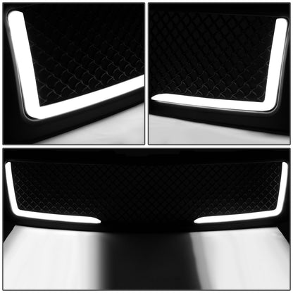 07-13 Chevy Silverado 1500 LED DRL Front Grille - Diamond Mesh