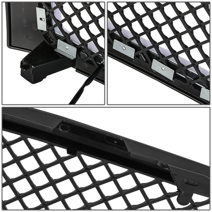 07-13 Chevy Silverado 1500 LED DRL Front Grille - Diamond Mesh