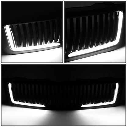 07-13 Chevy Silverado 1500 LED DRL Front Grille - Vertical Fence Style