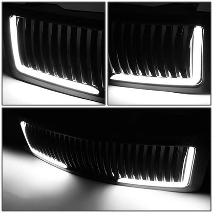 07-13 Chevy Silverado 1500 LED DRL Front Grille - Vertical Fence Style