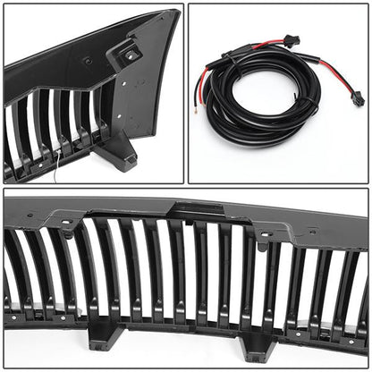 07-13 Chevy Silverado 1500 LED DRL Front Grille - Vertical Fence Style