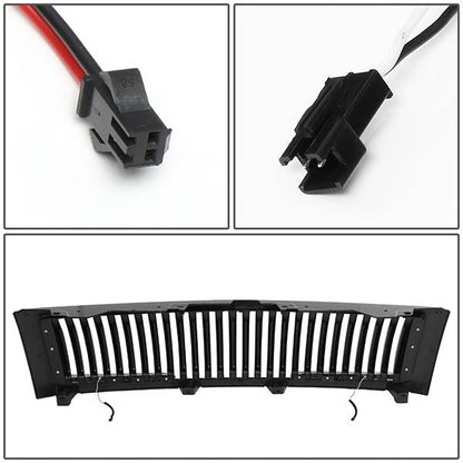 07-13 Chevy Silverado 1500 LED DRL Front Grille - Vertical Fence Style