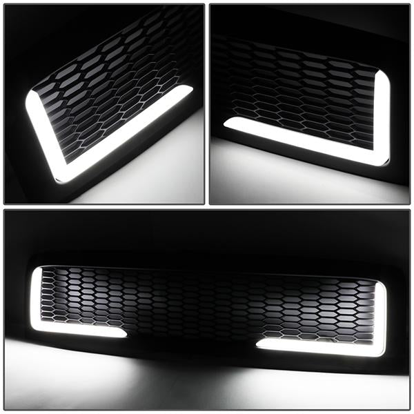 94-01 Dodge Ram 1500 94-02 2500 3500 LED DRL Front Grille - Honeycomb Mesh