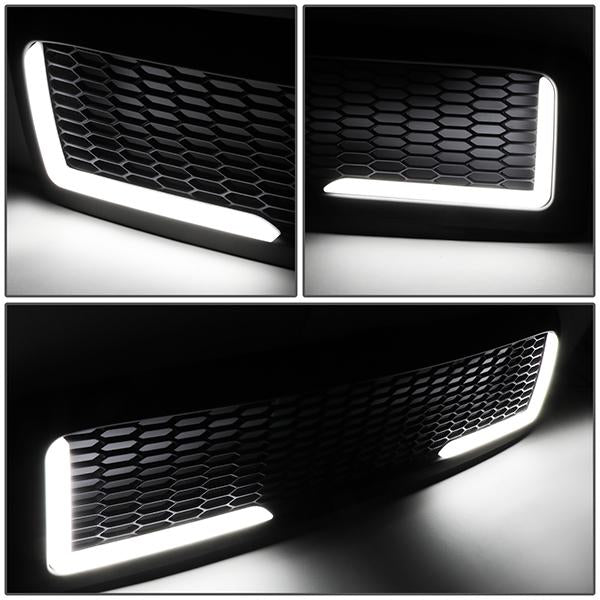 94-01 Dodge Ram 1500 94-02 2500 3500 LED DRL Front Grille - Honeycomb Mesh
