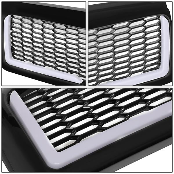 94-01 Dodge Ram 1500 94-02 2500 3500 LED DRL Front Grille - Honeycomb Mesh