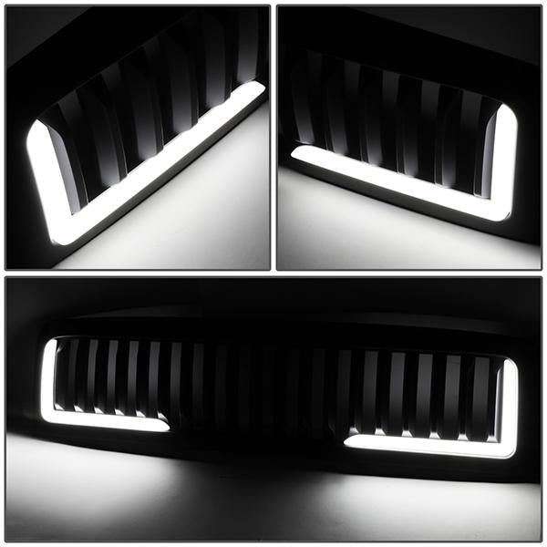 94-01 Dodge Ram 1500 94-02 Ram 2500 3500 LED DRL Front Grille - Vertical Fence Style