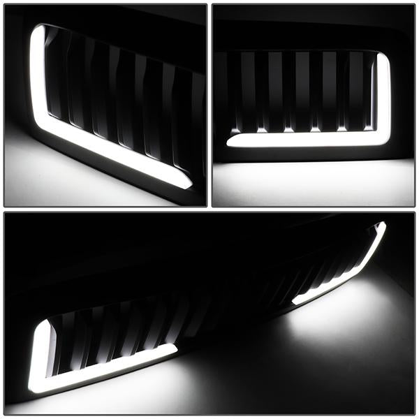94-01 Dodge Ram 1500 94-02 Ram 2500 3500 LED DRL Front Grille - Vertical Fence Style