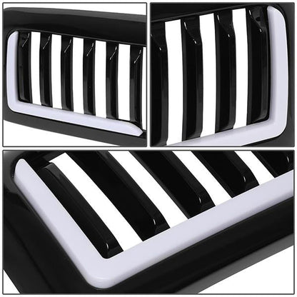 94-01 Dodge Ram 1500 94-02 Ram 2500 3500 LED DRL Front Grille - Vertical Fence Style