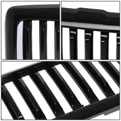 94-01 Dodge Ram 1500 94-02 Ram 2500 3500 LED DRL Front Grille - Vertical Fence Style