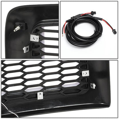 94-01 Dodge Ram 1500 94-02 Ram 2500 3500 LED DRL Front Grille - Honeycomb Mesh - Matte
