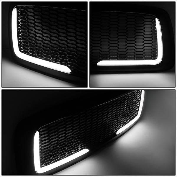 02-05 Dodge Ram 1500 2500 3500 LED DRL Front Grille - Honeycomb Mesh