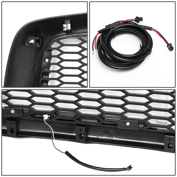 02-05 Dodge Ram 1500 2500 3500 LED DRL Front Grille - Honeycomb Mesh