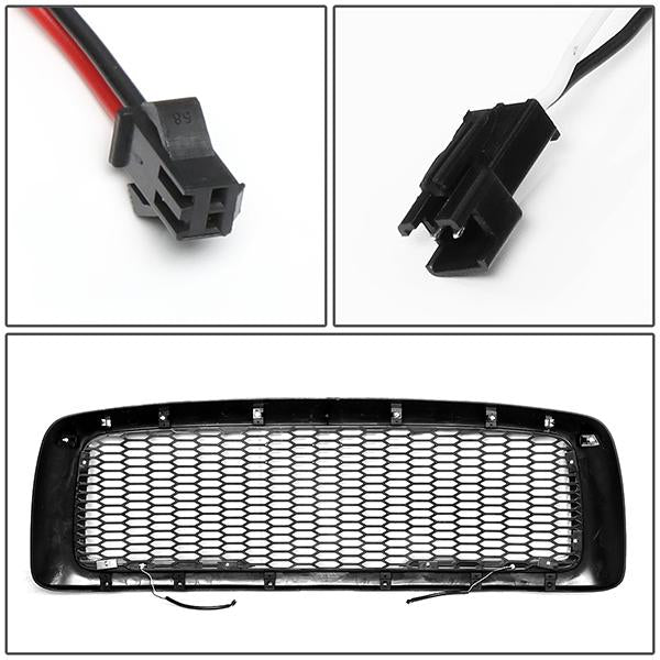 02-05 Dodge Ram 1500 2500 3500 LED DRL Front Grille - Honeycomb Mesh