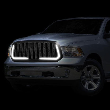 13-19 Ram Truck 1500 & Classic LED DRL Front Grille - Honeycomb Mesh - Matte Black