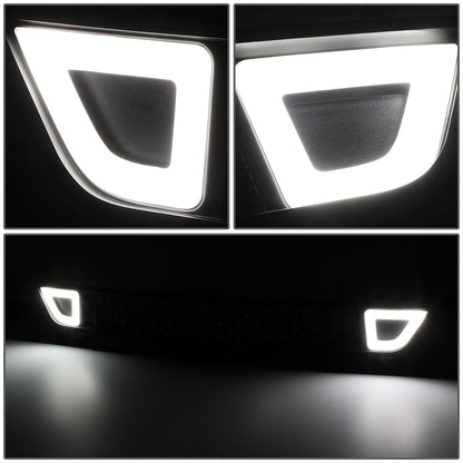 15-17 Ford Mustang Base/Ecoboost/GT LED DRL Front Lower Bumper Grille - Honeycomb Mesh
