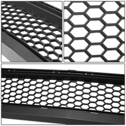 15-17 Ford Mustang Base/Ecoboost/GT LED DRL Front Lower Bumper Grille - Honeycomb Mesh