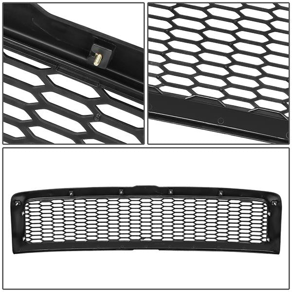94-02 Dodge Ram 1500 2500 3500 Front Grille - Honeycomb Mesh - Matte Black