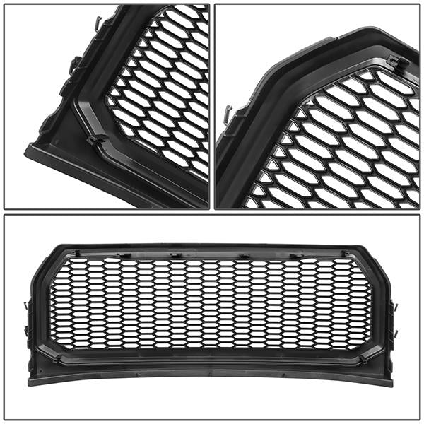 15-17 Ford F150 Front Grille - Badgeless Honeycomb Mesh - Black