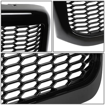 99-04 Ford F250 F350 F450 F550 Super Duty Front Grille - Badgeless Honeycomb Mesh - Black