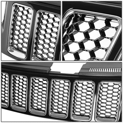 14-16 Jeep Grand Cherokee Front Grille - Honeycomb Mesh Style - Black