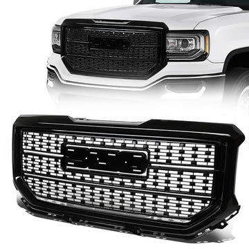 16-18 GMC Sierra 1500 Front Grille - Denali Style - Black