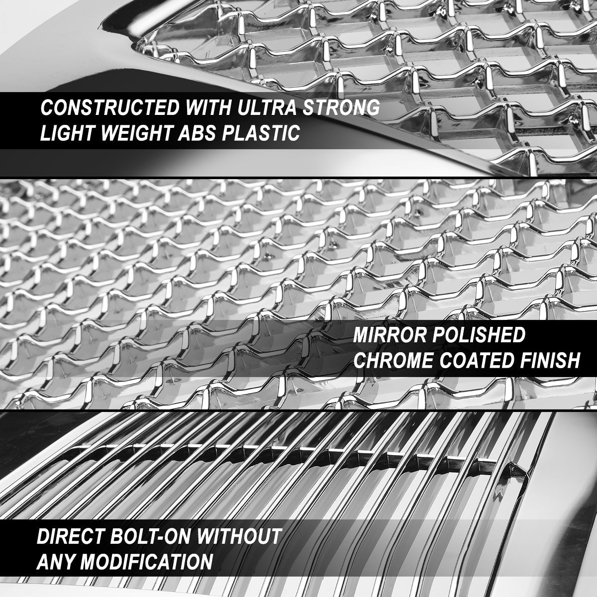 16-18 GMC Sierra 1500 Front Grille - Denali Style - Chrome
