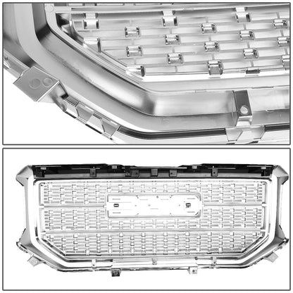 16-18 GMC Sierra 1500 Front Grille - Denali Style - Chrome