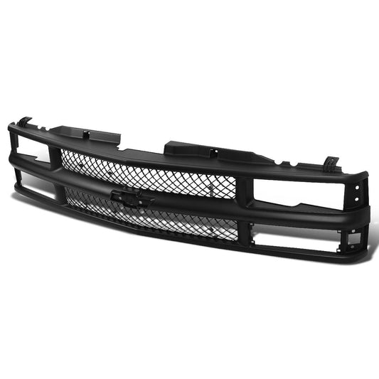 94-00 Chevy Suburban C/K 1500 2500 3500 Front Grille - Diamond Mesh - Black