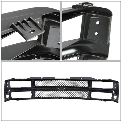 94-00 Chevy Suburban C/K 1500 2500 3500 Front Grille - Diamond Mesh - Black