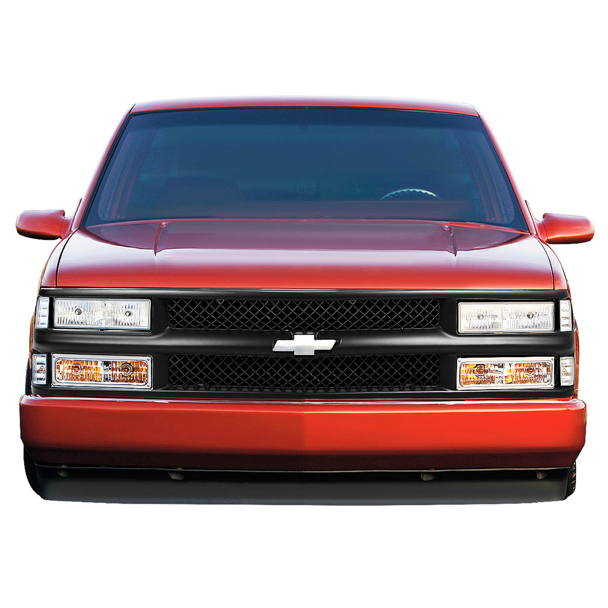 94-00 Chevy Suburban C/K 1500 2500 3500 Front Grille - Diamond Mesh - Black