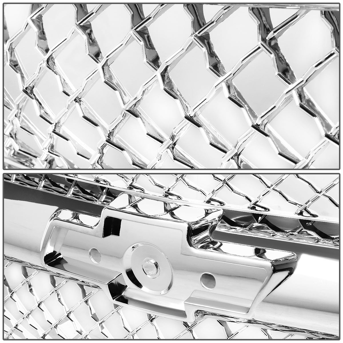 94-00 Chevy Suburban C/K 1500 2500 3500 Front Grille - Diamond Mesh - Chrome