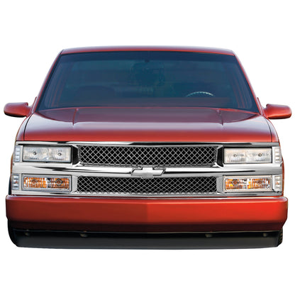 94-00 Chevy Suburban C/K 1500 2500 3500 Front Grille - Diamond Mesh - Chrome