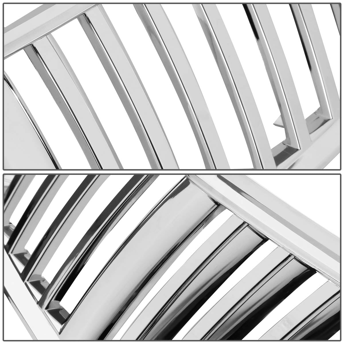 00-05 Chevy Impala Front Grille - Badgeless Vertical Fence Style - Chrome