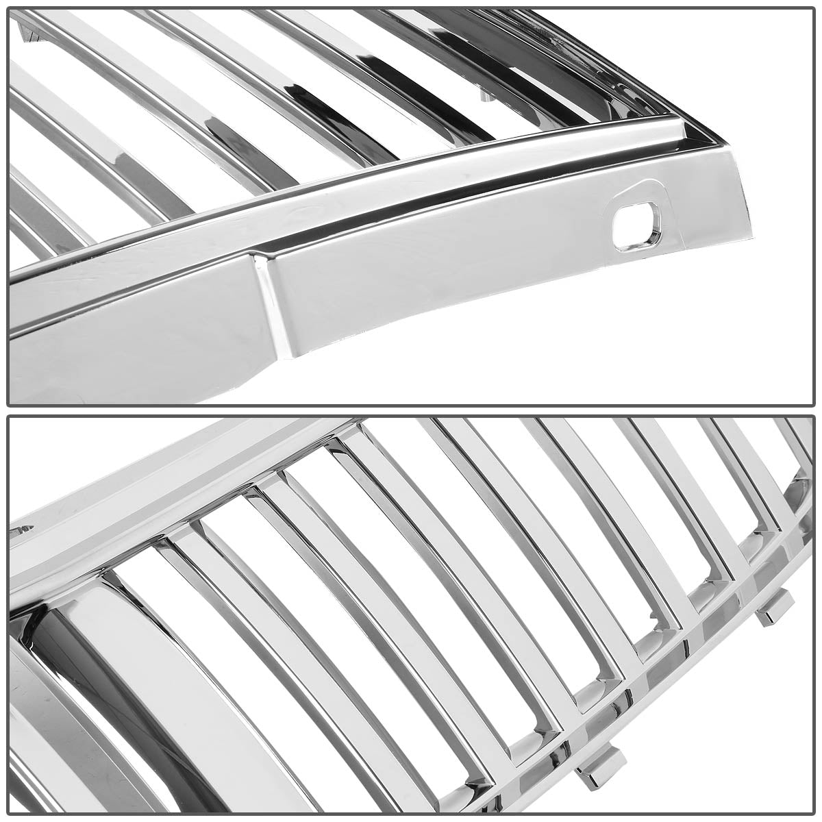 00-05 Chevy Impala Front Grille - Badgeless Vertical Fence Style - Chrome