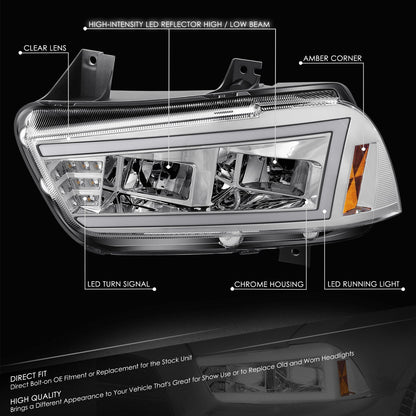 LED DRL Headlights <br>08-14 Dodge Challenger