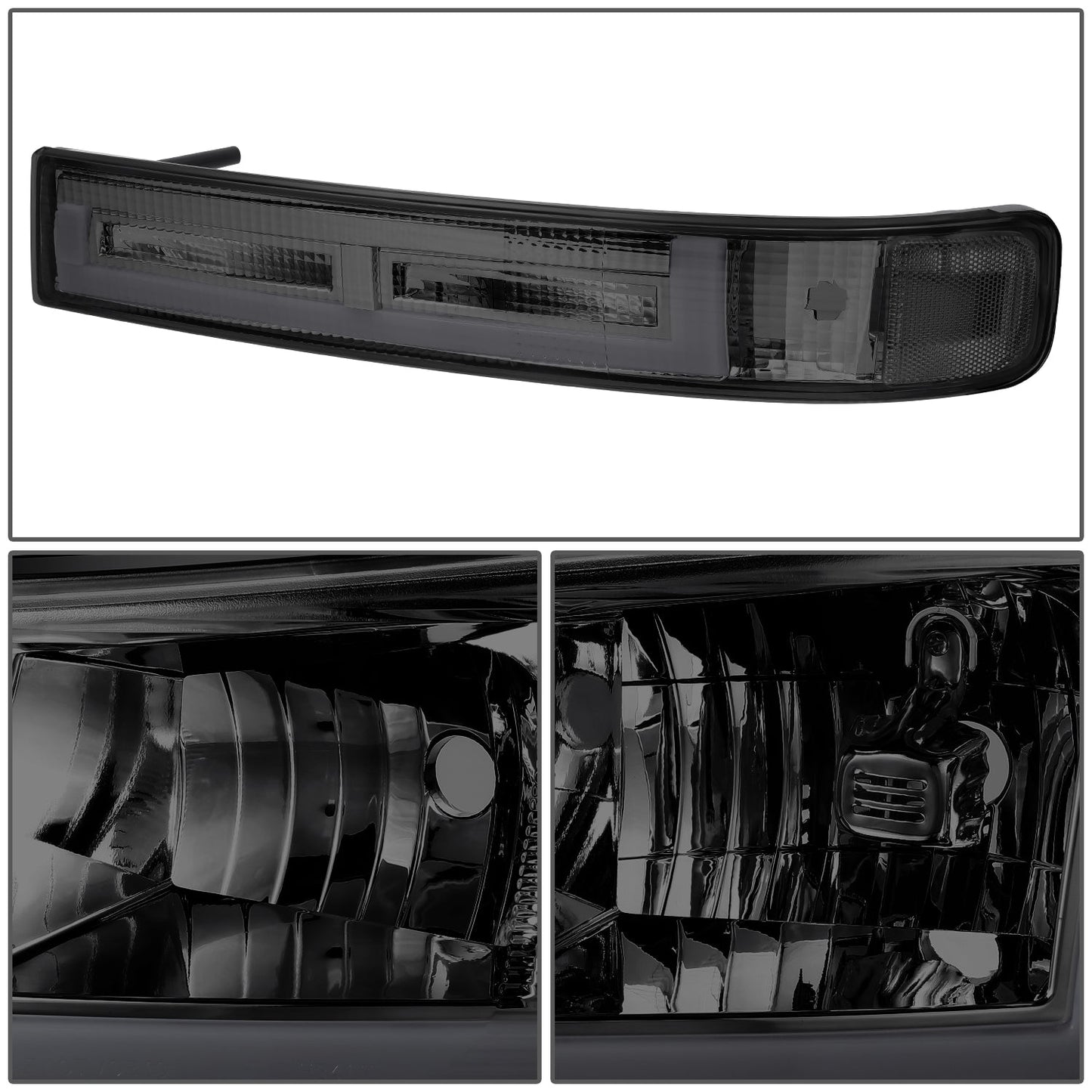 U-Style Bar Switchback LED Headlights <br>03-23 Checy Express, GMC Savana, 1500-4500