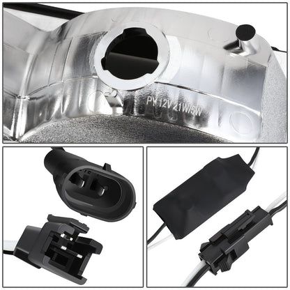 8pcs F-Style LED DRL Headlight Set (Black) <br>88-93 Chevy C10 C/K Pickup, Suburban, Tahoe